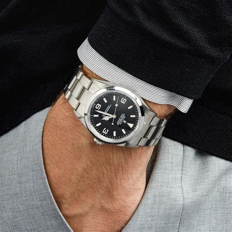 rolex 114270 on wrist|Rolex explorer 114270 price.